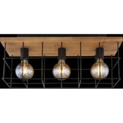 Globo Deckenleuchte Merril 3-flammig Metall Schwarz -Angebote Licht Welt Store 756236 3749 5