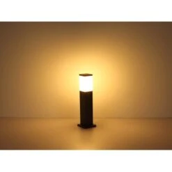 Globo Außenleuchte Herri Anthrazit Mit Sensor Kunststoff Opal Weiß -Angebote Licht Welt Store 756838 3749 4