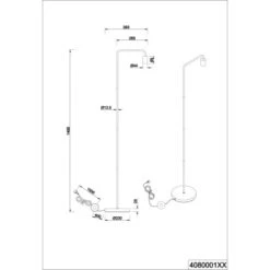 Trio Standlampe Diallo Weiß Matt 1-flammig E27 149 Cm -Angebote Licht Welt Store 759531 2451 3 1