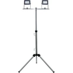 LED-Arbeitsleuchte Flare Auf Stativ 2 X 15 W Silber-Anthrazit