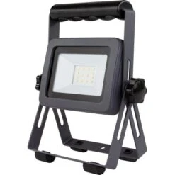 LED-Arbeitsleuchte Flare 10 W Mit Ständer Silber-Anthrazit