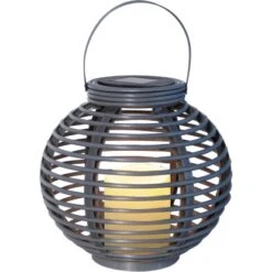Globo LED-Solaraußenleuchte Laterne Kunststoff Taupe In Rattan Optik 17 Globo LED-Solaraußenleuchte Laterne Kunststoff Taupe In Rattan Optik -Angebote Licht Welt Store 765948 3749 10