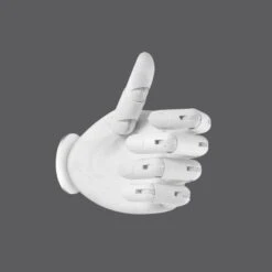 Wandleuchte Hold It Hand Weiß