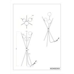 Trio Standlampe Lance Chrom 3-flammig E14 156 Cm -Angebote Licht Welt Store 777459 2451 3