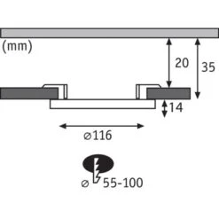Paulmann LED-Einbaupanel Cover-it 6 W Weiß Rund -Angebote Licht Welt Store 785349 2425 Bild10