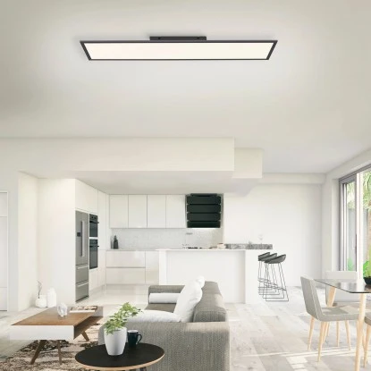 LED-Panel Flat 100 X 25 Cm Ultraflaches Design 2700 K - 5000 K Schwarz-Weiß 2 LED-Panel Flat 100 X 25 Cm Ultraflaches Design 2700 K - 5000 K Schwarz-Weiß – Bild 2