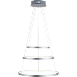 Pendelleuchte Circle Kreisrund Stahl-Optik -Angebote Licht Welt Store 83243 2426 Pendelleuchte 3