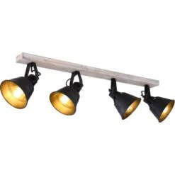 Globo Spot 4er Günther Weiß-Schwarz -Angebote Licht Welt Store 835512 3749 15366S4 1