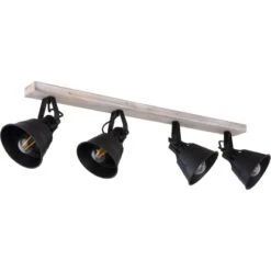 Globo Spot 4er Günther Weiß-Schwarz -Angebote Licht Welt Store 835512 3749 15366S4 2 1