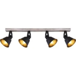 Globo Spot 4er Günther Weiß-Schwarz -Angebote Licht Welt Store 835512 3749 15366S4 3