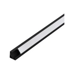 Eglo LED-Eckprofil Schwarz Diffuser Weiß Corner Profile 2 Länge 1000 Mm
