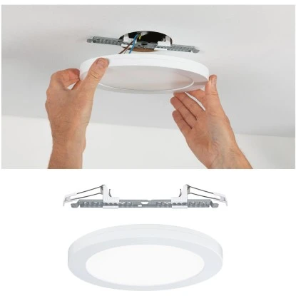 Paulmann Flexibles LED-Ein/Aufbaupanel Cover-it Weiß Matt Rund Ø 225 Mm 4000 K 2 Paulmann Flexibles LED-Ein/Aufbaupanel Cover-it Weiß Matt Rund Ø 225 Mm 4000 K – Bild 2