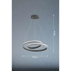 Fischer & Honsel LED-Pendelleuchte Spiral Dunkelgrau -Angebote Licht Welt Store 8511479 1546 3