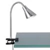 Trio LED-Klemmleuchte Nickel