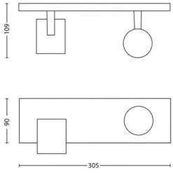 Philips Spot 1er Runner Weiß -Angebote Licht Welt Store 8718291487920 4795 01