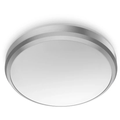 Philips LED-Deckenleuchte Doris 6 W 2700 K IP44 Nickel 2 Philips LED-Deckenleuchte Doris 6 W 2700 K IP44 Nickel – Bild 2