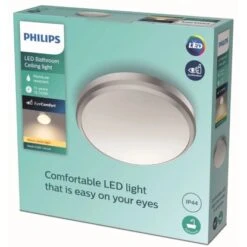 Philips LED-Deckenleuchte Doris 6 W 2700 K IP44 Nickel 5 Philips LED-Deckenleuchte Doris 6 W 2700 K IP44 Nickel -Angebote Licht Welt Store 8718699758820 4795 VP 01