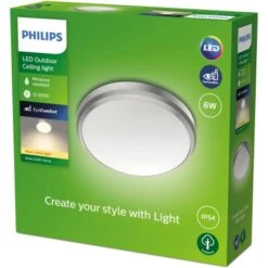 Philips Doris LED-Deckenleuchte Nickel 6W 2700K 5 Philips Doris LED-Deckenleuchte Nickel 6W 2700K -Angebote Licht Welt Store 8719514417830 4795 02