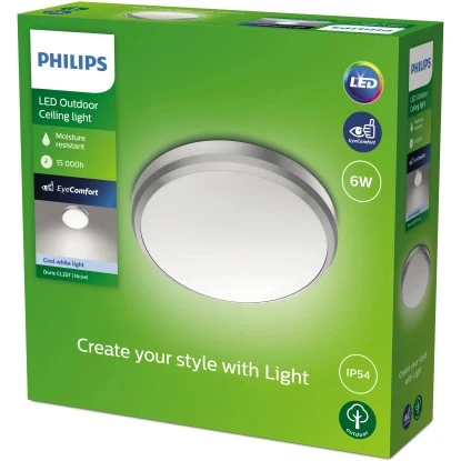 Philips Doris LED-Deckenleuchte Nickel 6W 4000K 3 Philips Doris LED-Deckenleuchte Nickel 6W 4000K – Bild 3