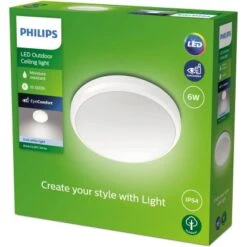 Philips Doris LED-Deckenleuchte Weiß 6W 4000K -Angebote Licht Welt Store 8719514417939 4795 02
