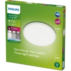 Philips ScenceSwitch LED-Deckenleuchte, Superslim 3-in-1 Weiß 15W 1500lm 5 Philips ScenceSwitch LED-Deckenleuchte, Superslim 3-in-1 Weiß 15W 1500lm -Angebote Licht Welt Store 8719514417991 4795 02