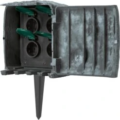 Gartensteckdose Steinoptik 4-fach Steckdose -Angebote Licht Welt Store 873673757 S07 231120 RET01
