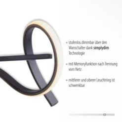 Leuchten Direkt LED-Pendelleuchte Curls Schwarz -Angebote Licht Welt Store 890214 2426 4