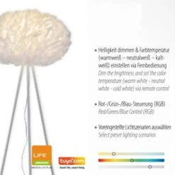 Leuchten Direkt LED-Stehleuchte LOLAsmart-Naomi Weiß -Angebote Licht Welt Store 890241 2426 4