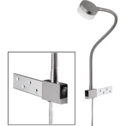 Fischer & Honsel LED-Bettleuchte Flex Lug 1x 5 W Nickel 5400 Lm