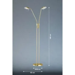 Fischer & Honsel LED-Stehleuchte Pool TW 2x 5 W Gold 1100 Lm -Angebote Licht Welt Store 890997 1546 3