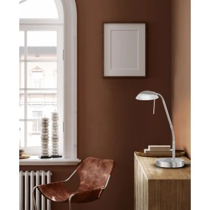 Fischer & Honsel LED-Tischleuchte Pool TW 1x 5 W Nickel 530 Lm 2 Fischer & Honsel LED-Tischleuchte Pool TW 1x 5 W Nickel 530 Lm – Bild 2