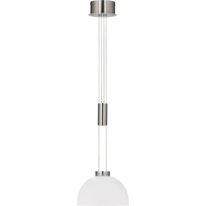 Fischer & Honsel LED-Pendelleuchte Avignon 1x 9 W Weiß-Nickel 1000 Lm 1 Fischer & Honsel LED-Pendelleuchte Avignon 1x 9 W Weiß-Nickel 1000 Lm