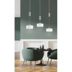 Fischer & Honsel LED-Pendelleuchte Lavin 3x 9 W Weiß-Nickel 2900 Lm -Angebote Licht Welt Store 891166 1546 3