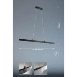 Fischer & Honsel LED-Pendelleuchte Orell 1x 24 W Schwarz 3500 Lm -Angebote Licht Welt Store 891172 1546 4