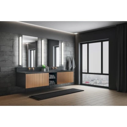 Trio LED-Wandleuchte Fabio 38 Mm X 800 Mm X 79 Mm Chrom 5 Trio LED-Wandleuchte Fabio 38 Mm X 800 Mm X 79 Mm Chrom – Bild 5