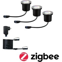 Paulmann Outdoor P&S Boden EBL Starterset Silber IP65 RGBW 24V ZigBee 33 Paulmann Outdoor P&S Boden EBL Starterset Silber IP65 RGBW 24V ZigBee -Angebote Licht Welt Store 895176 2425