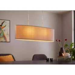 Eglo Hängeleuchte Pasteri 2-flammig Grau-Nickel Matt E27 60 W