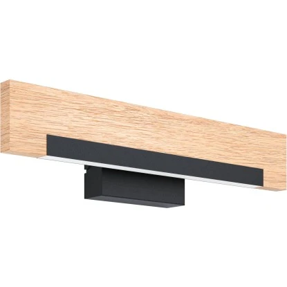 Eglo LED Wandleuchte Camacho 1-flammig Schwarz-Braun 9,6 W 2 Eglo LED Wandleuchte Camacho 1-flammig Schwarz-Braun 9,6 W – Bild 2