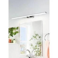 Eglo LED Spiegelleuchte Pandella 1 Weiß-Chrom-Silber L1200mm 13,5W