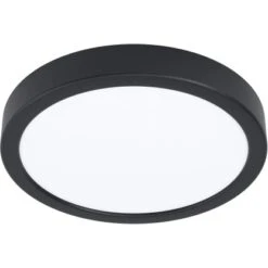 Eglo LED-Deckenleuchte Argolis 2 Rund Schwarz Weiß