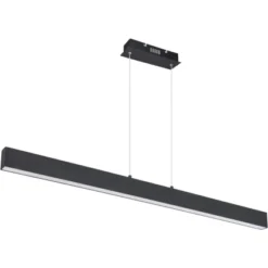 Globo LED-Pendelleuchte Verena 1-flammig Schwarz Matt 1210 X 80 X 1200 Mm -Angebote Licht Welt Store 9007371404599 3749 S 02