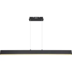 Globo LED-Pendelleuchte Verena 1-flammig Schwarz Matt 1210 X 80 X 1200 Mm -Angebote Licht Welt Store 9007371404599 3749 S 03