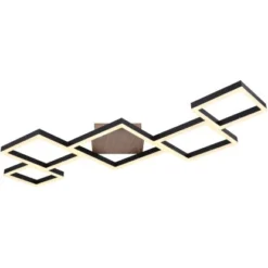 Globo LED-Deckenleuchte Kurio 1-flammig Schwarz Matt 1200 X 600 X 75 Mm 15 Globo LED-Deckenleuchte Kurio 1-flammig Schwarz Matt 1200 X 600 X 75 Mm -Angebote Licht Welt Store 9007371405794 3749 S 05