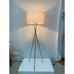 Globo Stehlampe Ava 1-flammig Nickel Matt 550 X 1590 Mm -Angebote Licht Welt Store 9007371411887 3749 S 02