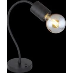 Globo Tischlampe Hermine 1-flammig Schwarz Matt 260 X 140 X 590 Mm -Angebote Licht Welt Store 9007371415236 3749 S 02