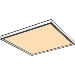 Globo LED-Deckenleuchte Jessy 1-flammig Schwarz Matt 450 X 450 X 80 Mm -Angebote Licht Welt Store 9007371420957 3749 S 05