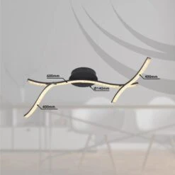 Globo LED-Deckenleuchte Jules 1-flammig Schwarz Matt 1000 X 140 X 140 Mm -Angebote Licht Welt Store 9007371421787 3749 S 09