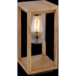 Globo Außenleuchte Candela 1-flammig Holzoptik 150 X 150 X 350 Mm 14 Globo Außenleuchte Candela 1-flammig Holzoptik 150 X 150 X 350 Mm -Angebote Licht Welt Store 9007371421961 3749 S 02