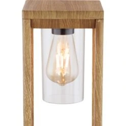 Globo Außenleuchte Candela 1-flammig Holzoptik 150 X 150 X 500 Mm -Angebote Licht Welt Store 9007371424962 3749 CU 01