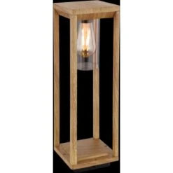 Globo Außenleuchte Candela 1-flammig Holzoptik 150 X 150 X 500 Mm -Angebote Licht Welt Store 9007371424962 3749 S 02